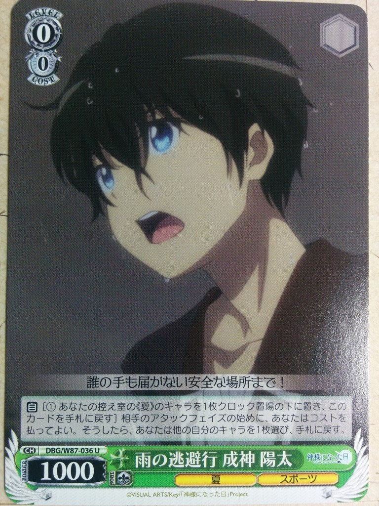 Weiss Schwarz The Day I Became a God DBG/W87-036U U Yota Narukami Trading Card NM