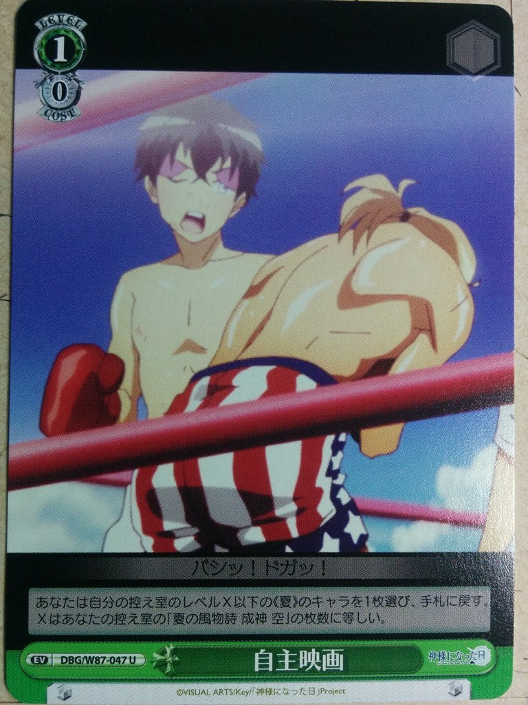 Weiss Schwarz The Day I Became a God DBG/W87-047U U Yota Narukami Trading Card NM