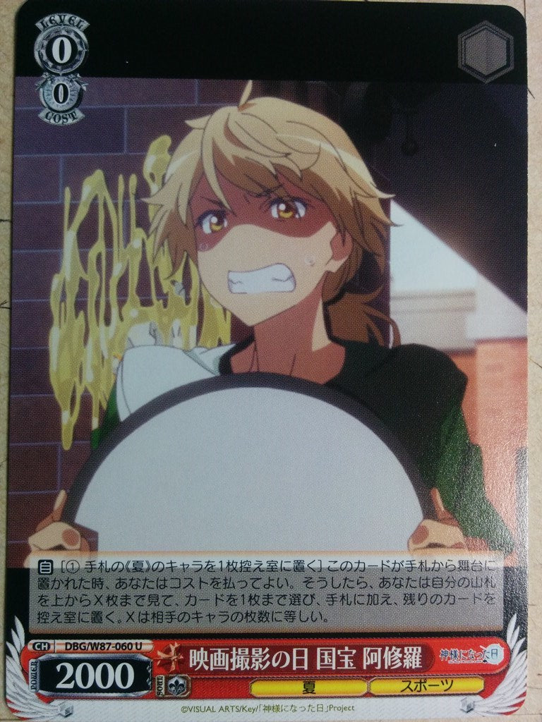 Weiss Schwarz The Day I Became a God DBG/W87-060U U Ashura Kokuhou Trading Card NM