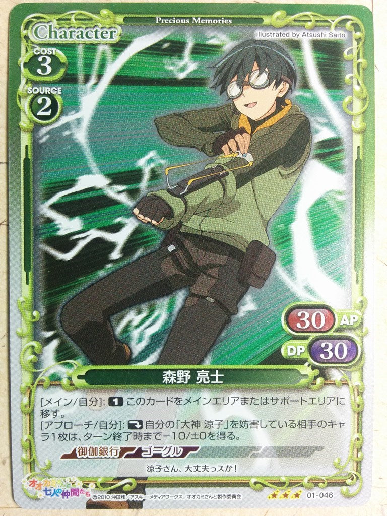 Precious Memories Okami-san Her Seven Companions PM/OKA-01-046 3 Star Ryoshi Morino Trading Card NM