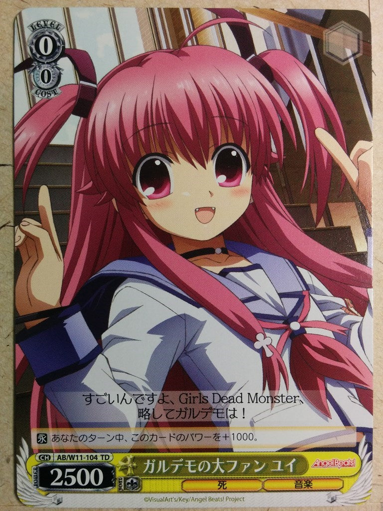 Weiss Schwarz Angel Beats AB/W11-104TD TD Yui Trading Card NM
