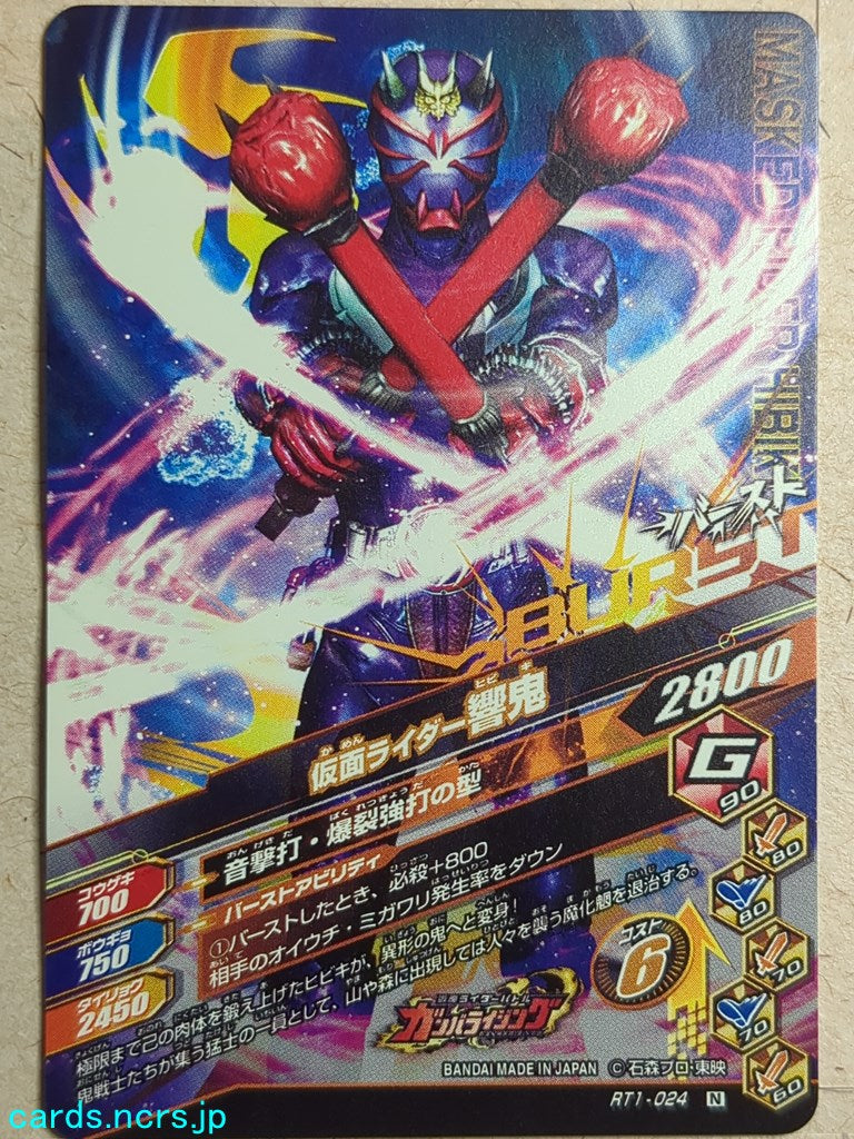 Ganbarizing Kamen Rider GAN/RT1-024N N Hibiki Trading Card NM