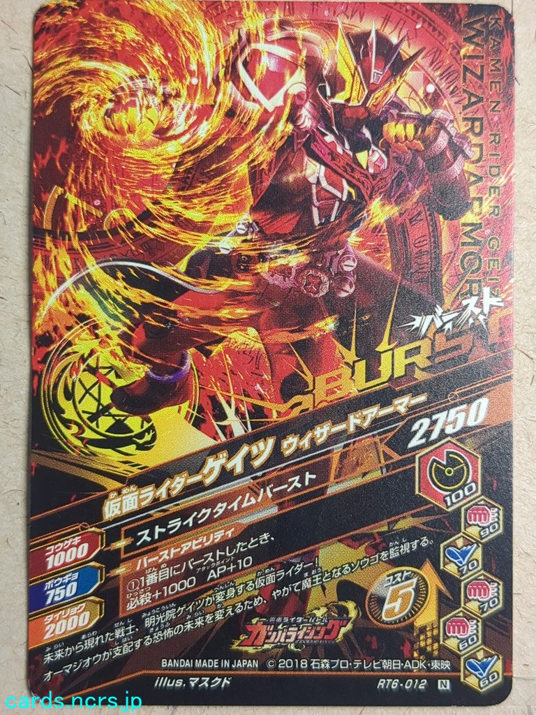 Ganbarizing Kamen Rider GAN/RT6-012N N Geiz Trading Card NM