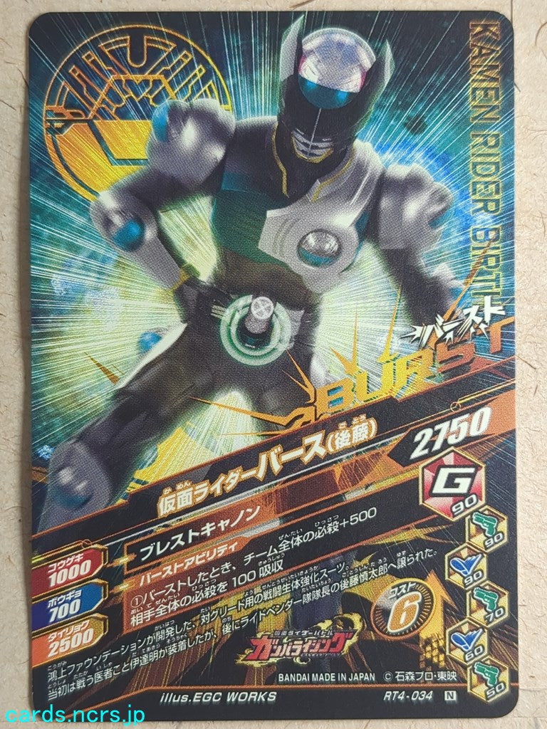 Ganbarizing Kamen Rider GAN/RT4-034N N Birth Trading Card NM