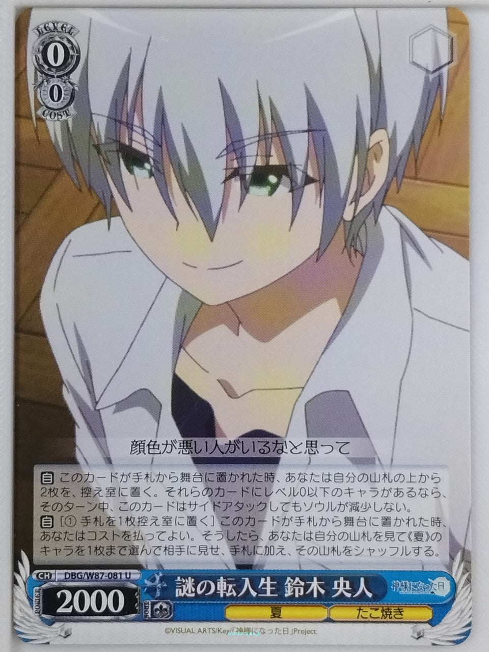 Weiss Schwarz The Day I Became a God DBG/W87-081U U Hiroto Suzuki Trading Card NM