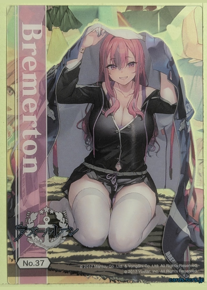 Azur Lane Wafer Card Azur Lane COL003-NO.37 Bremerton Trading Card NM
