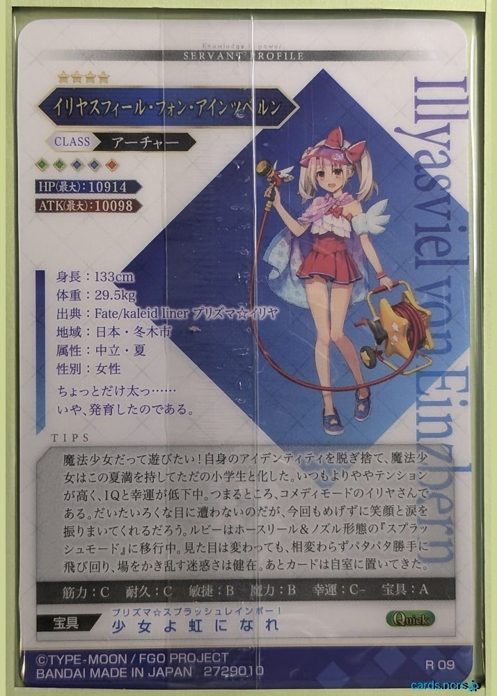 Fate/Grand Order Wafer Vol.12 Fate Grand Order FGW12/R09 R Illyasviel von Einzbern Trading Card NM