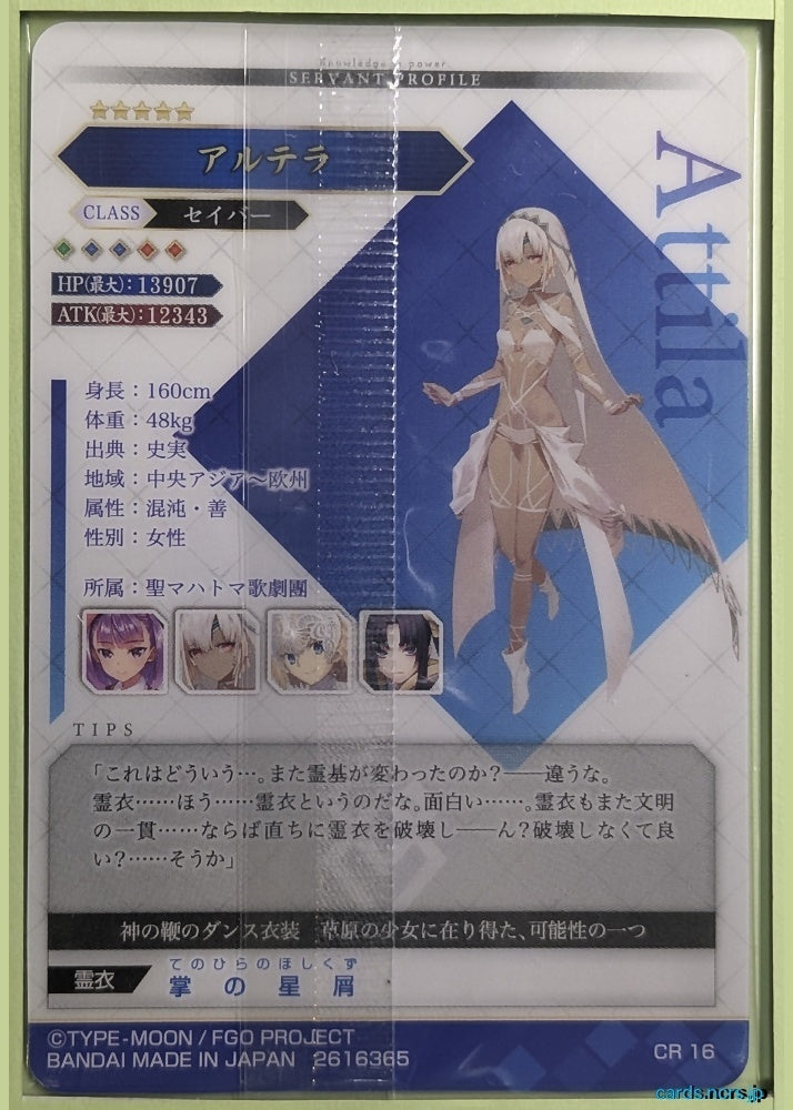 Fate/Grand Order Wafer Vol.11 Fate Grand Order FGW11/CR16 CR Altera Trading Card NM