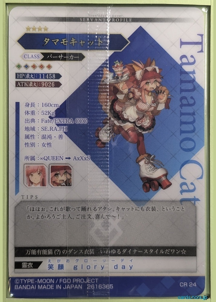Fate/Grand Order Wafer Vol.11 Fate Grand Order FGW11/CR24 CR Tamamo Cat Trading Card NM