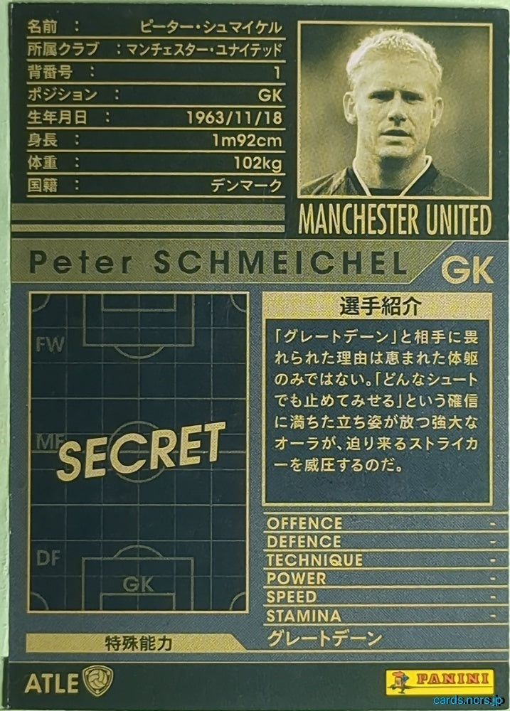 Panini WCCF Football WCCF/2005-2006-ATLE-SCHMEICHEL N Peter Schmeichel Trading Card EX