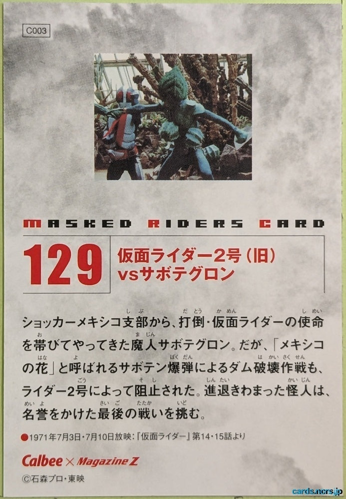 Collection Card Kamen Rider TEMP-COLL-H48CAA2A5203F 2 Trading Card EX
