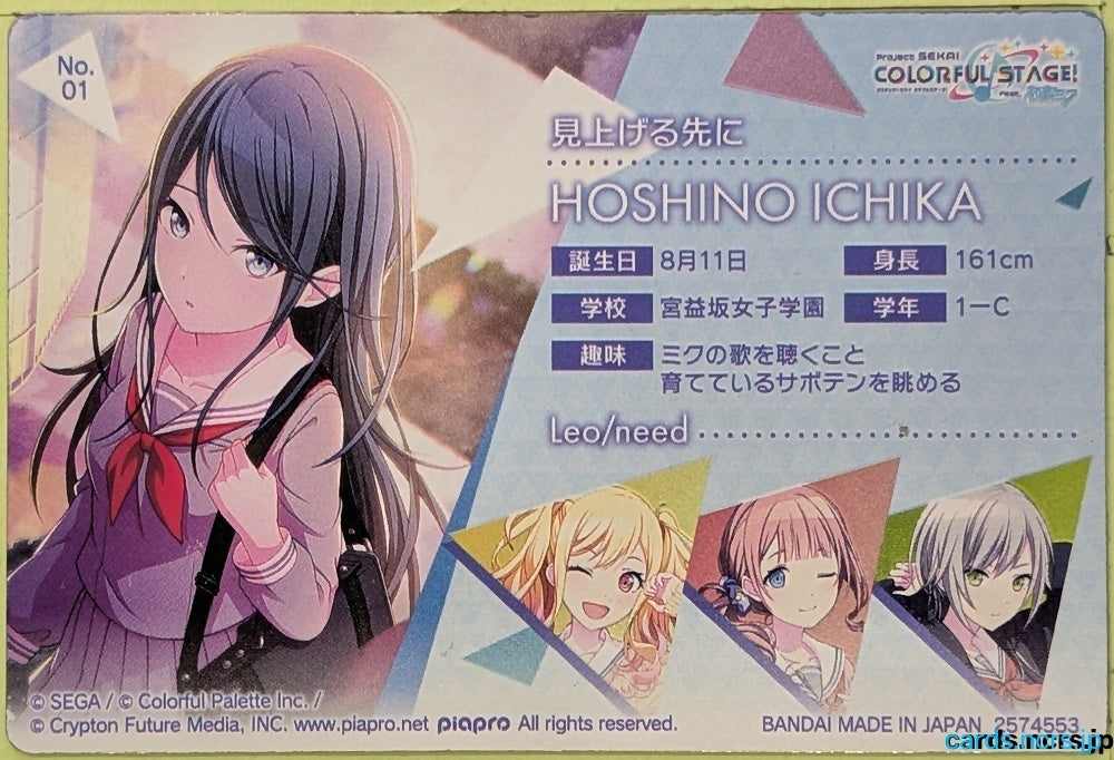 Collection Card (Unclassified) Project Sekai Colorful Stage feat. Miku Hatsune TEMP-COLL-20260906-8EA824BA Ichika Hoshino Trading Card EX