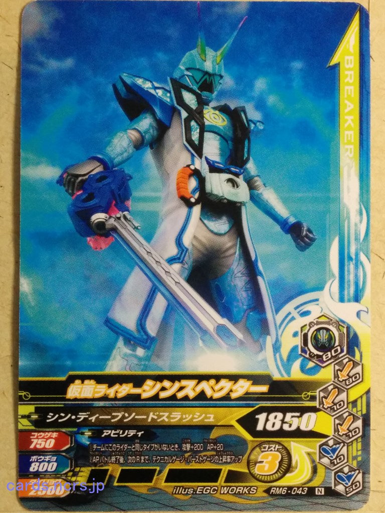 Ganbarizing Kamen Rider -Sinspecter- Trading Card GAN/RM6-043N