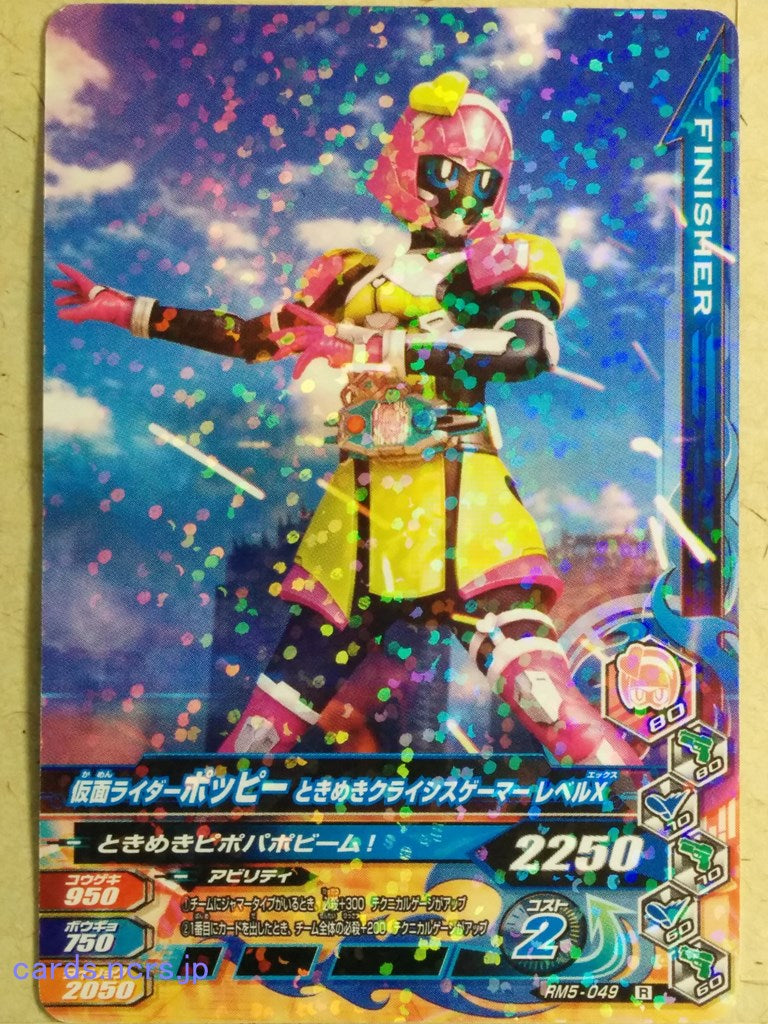 Ganbarizing Kamen Rider -Poppy- Toki Meki Crisis Gamer Level X Trading Card GAN/RM5-049R