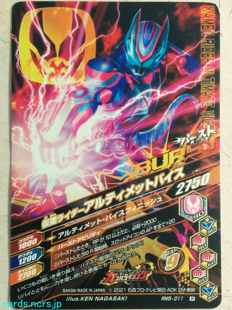 Ganbarizing Kamen Rider -Ultimate Vice- Trading Card GAN/RM5-011R
