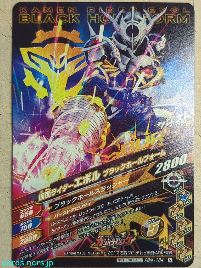 Ganbarizing Kamen Rider -Evol- Blackhole Form Trading Card GAN/PBM-134N