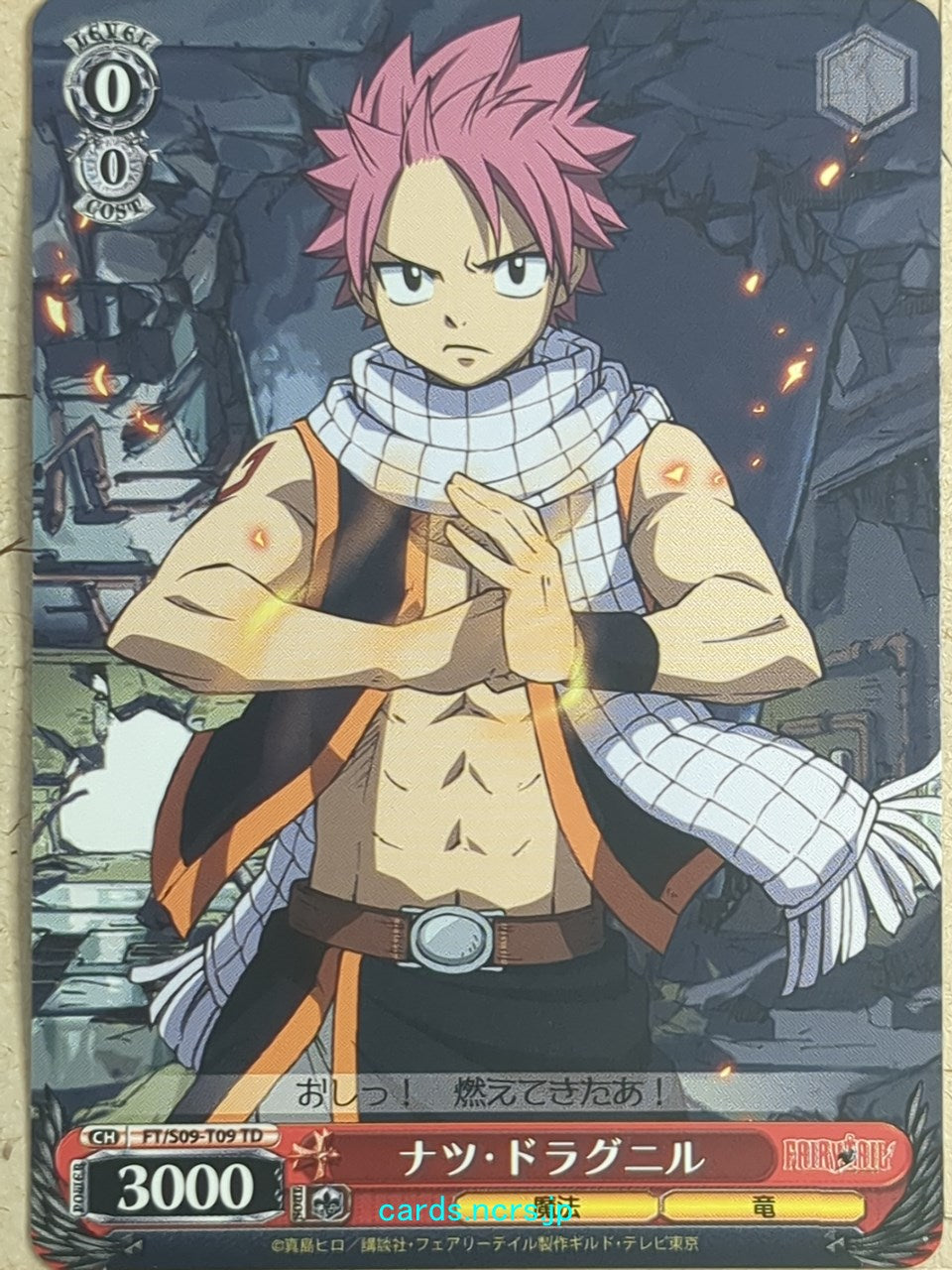 Weiss Schwarz Fairy Tail -Natsu Dragneel- Trading Card FT/S09-T09TD