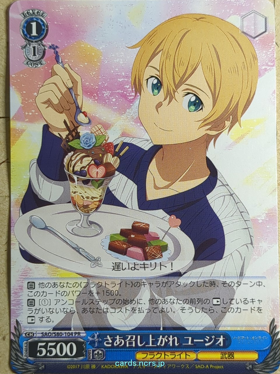 Weiss Schwarz Sword Art Online -Eugeo- Trading Card SAO/S80-104PR