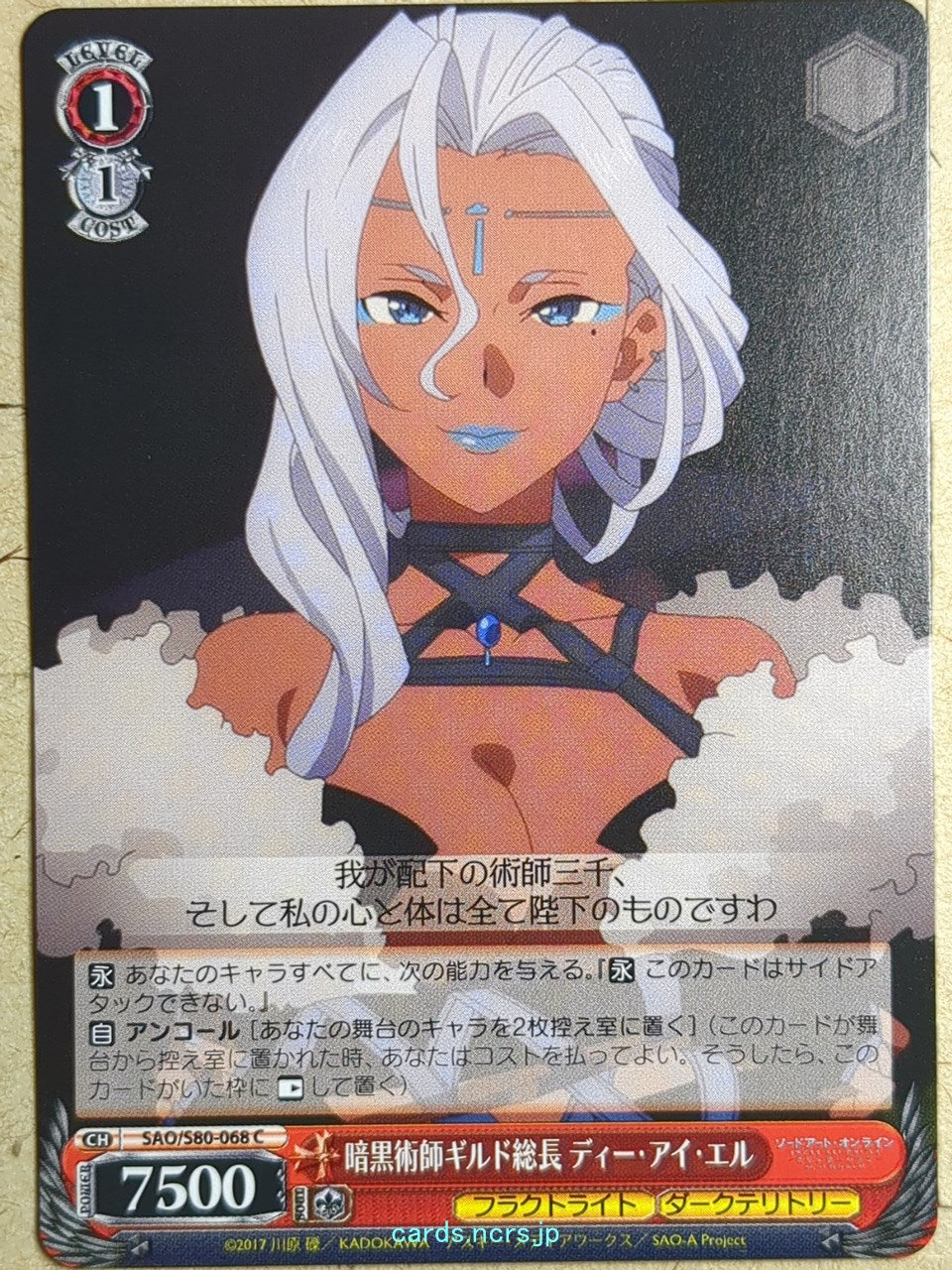 Weiss Schwarz Sword Art Online Trading Card SAO/S80-068C