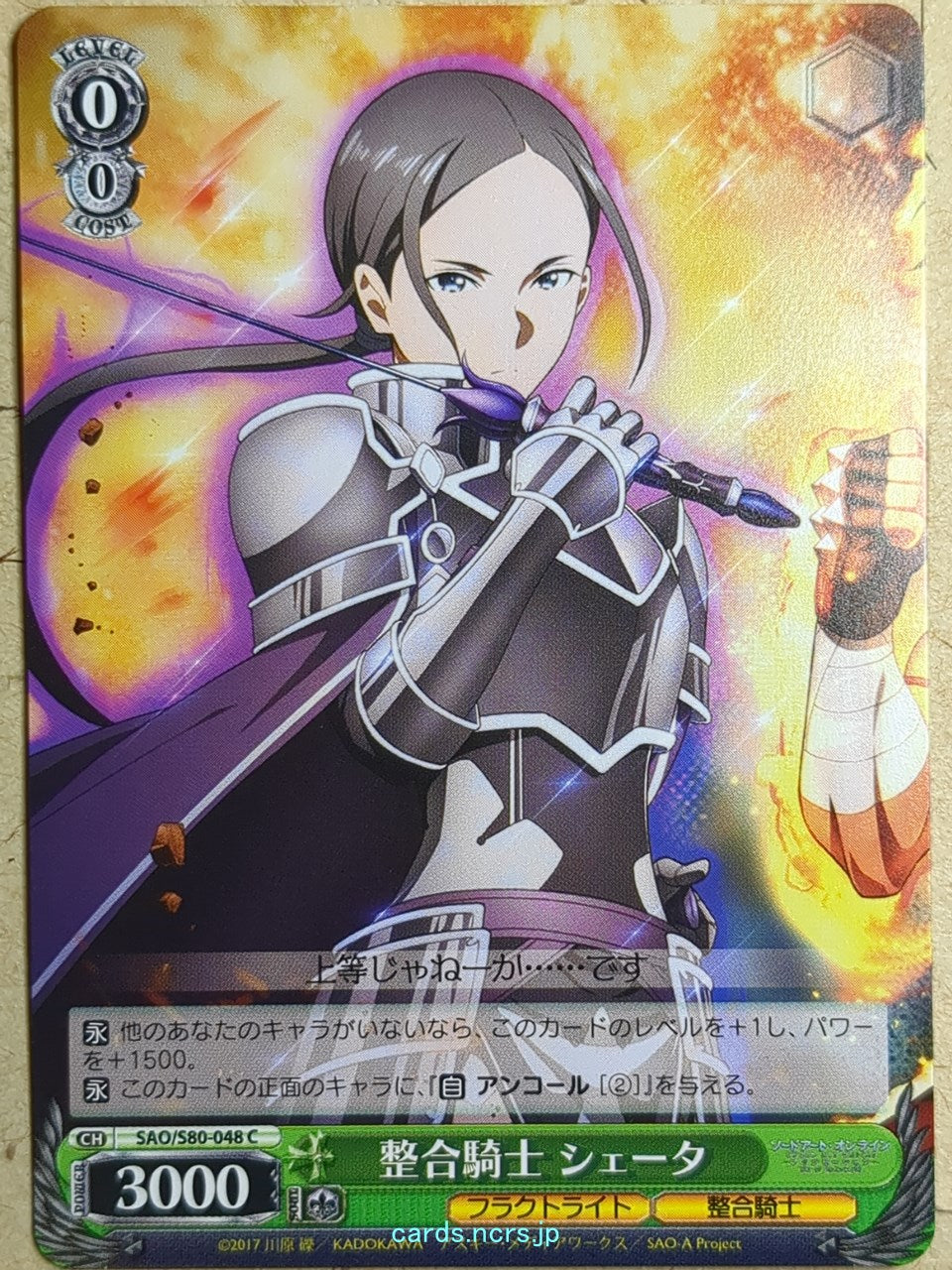 Weiss Schwarz Sword Art Online -Sheyta- Trading Card SAO/S80-048C