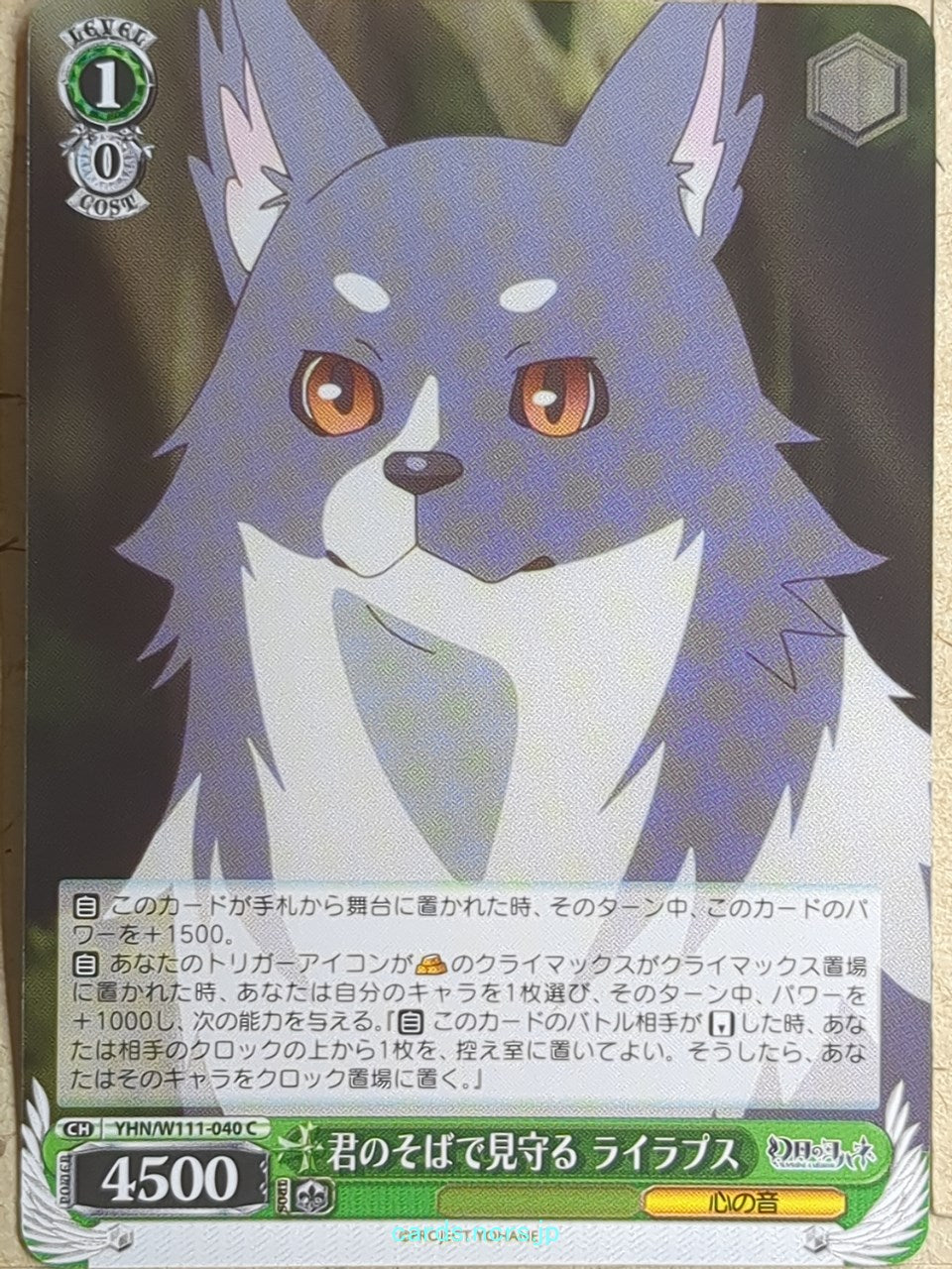 Weiss Schwarz Yohane the Parhelion: Sunshine in the Mirror -Lailaps- Trading Card YHN/W111-040C