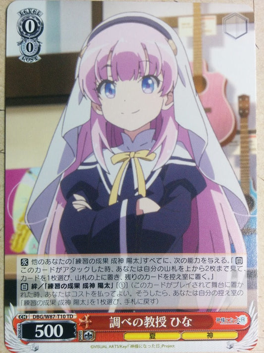 Weiss Schwarz The Day I Became a God DBG/W87-T10TD TD Hina Sato Trading Card NM