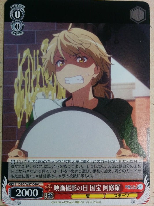Weiss Schwarz The Day I Became a God DBG/W87-060U U Ashura Kokuhou Trading Card NM