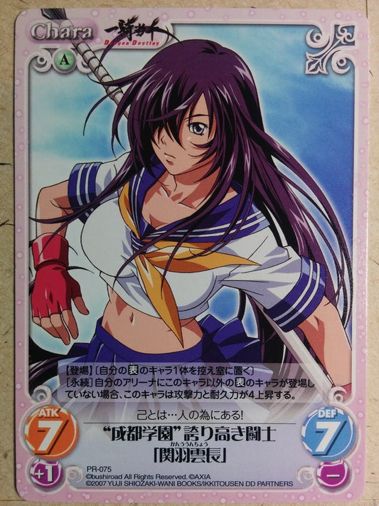 Chaos Ikki Tousen CH/IK-PR-075 PR Kan'u Trading Card NM