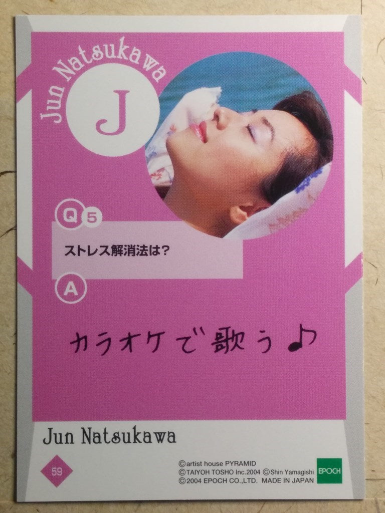 Japanese Idol Collective Cards EPO/JN-59 N Jyun Natsukawa Trading Card NM