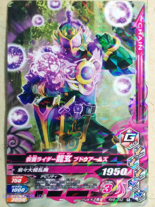 Ganbarizing Kamen Rider GAN/RM6-042R R Ryugen Trading Card NM
