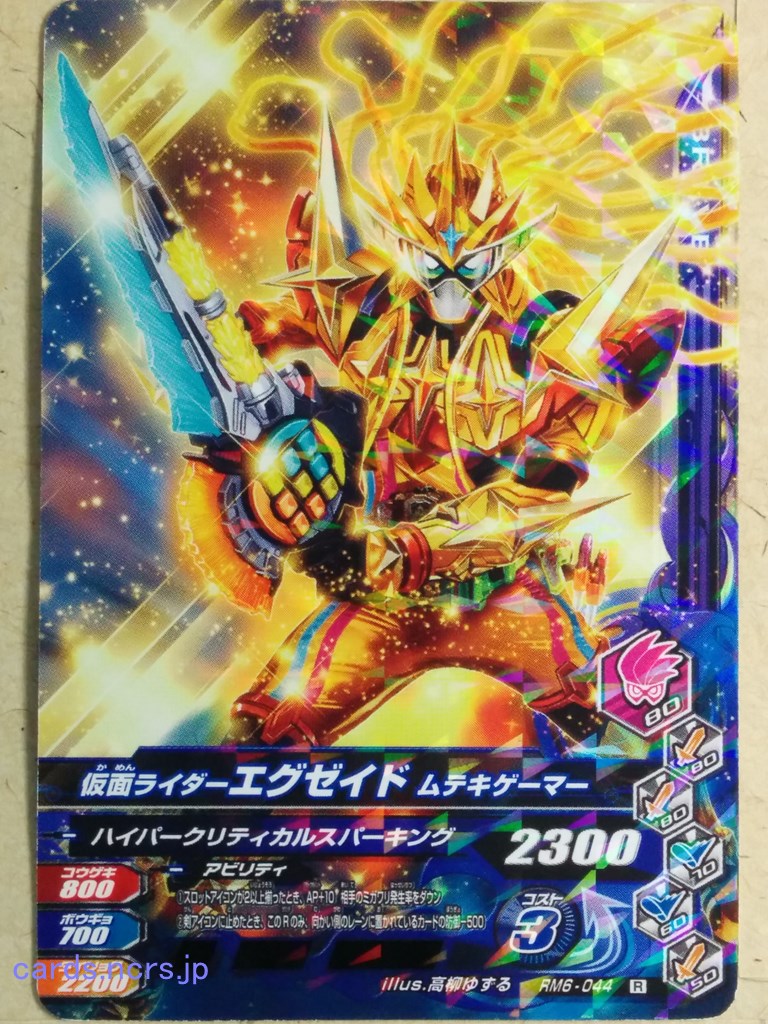 Ganbarizing Kamen Rider GAN/RM6-044R R Ex-Aid Trading Card NM