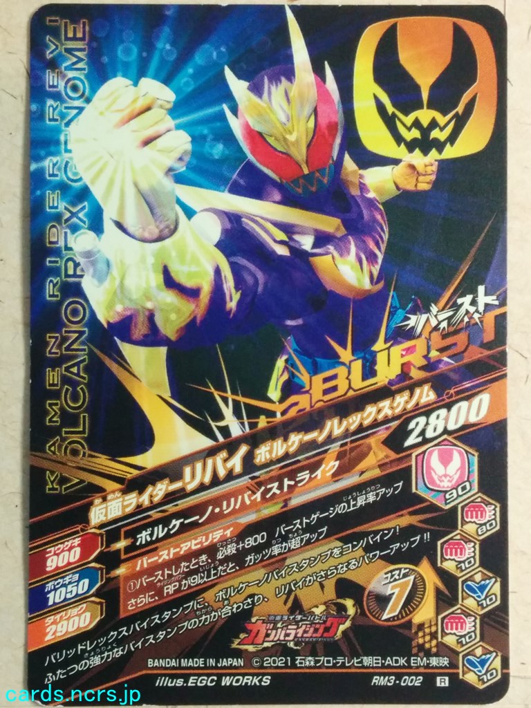 Ganbarizing Kamen Rider GAN/RM3-002R R Revi Trading Card NM