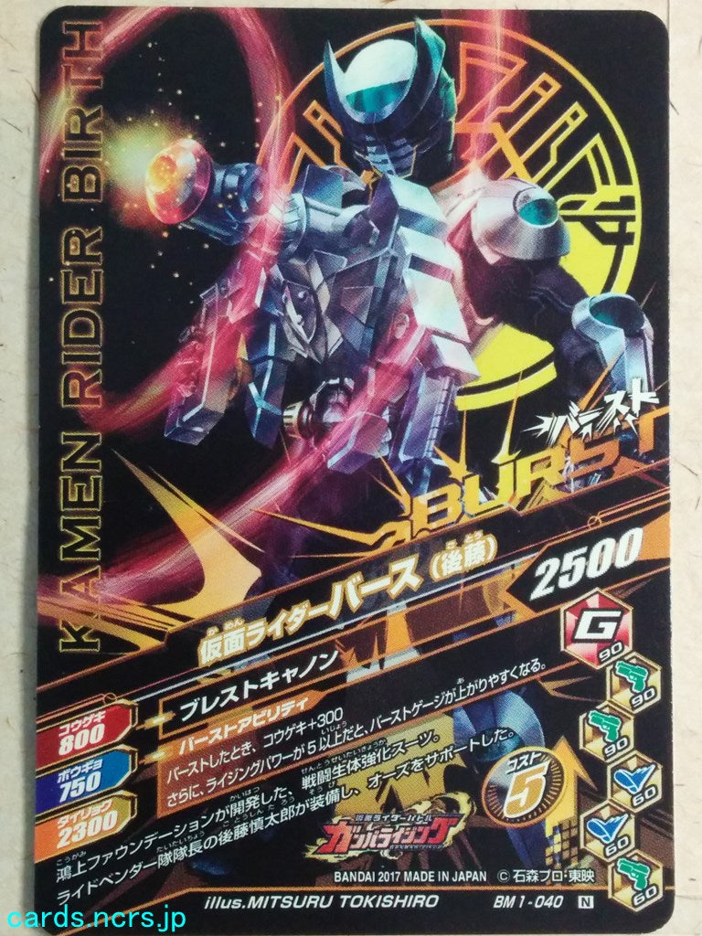 Ganbarizing Kamen Rider GAN/BM1-040N N Birth Trading Card NM