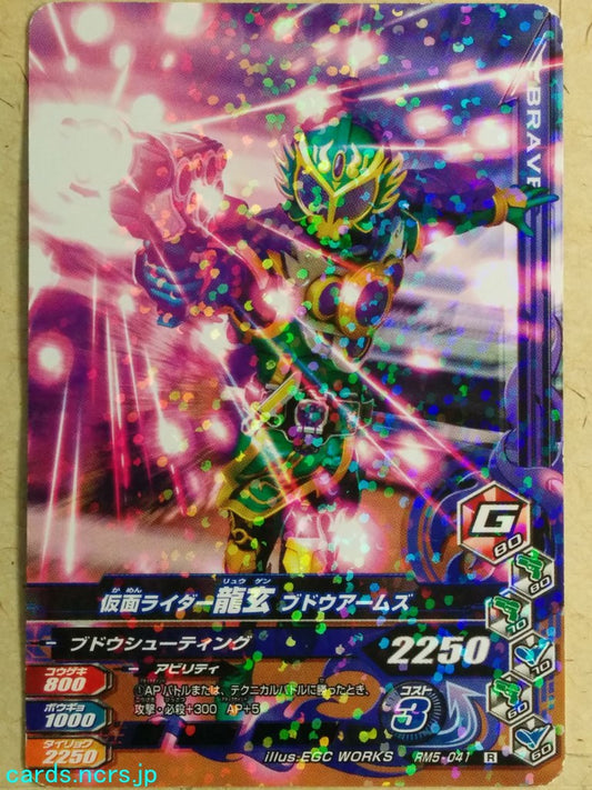 Ganbarizing Kamen Rider GAN/RM5-041R R Ryugen Trading Card NM