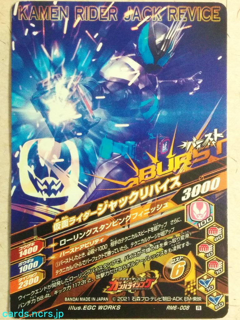 Ganbarizing Kamen Rider GAN/RM6-008R R Vice Trading Card NM