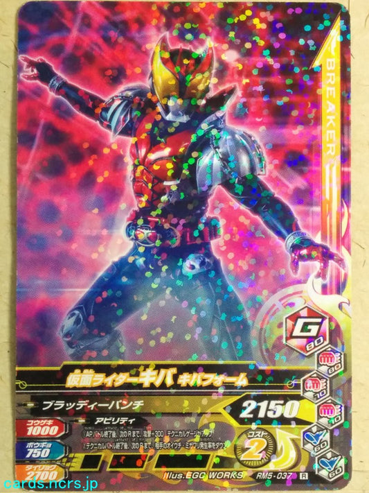 Ganbarizing Kamen Rider GAN/RM5-037R R Kiva Trading Card NM