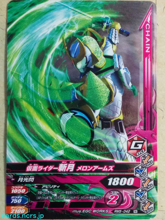 Ganbarizing Kamen Rider GAN/RM5-042N N Zangetsu Trading Card NM