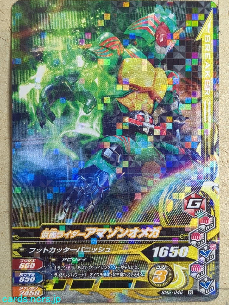 Ganbarizing Kamen Rider GAN/BM5-046R R Amazon Omega Trading Card NM
