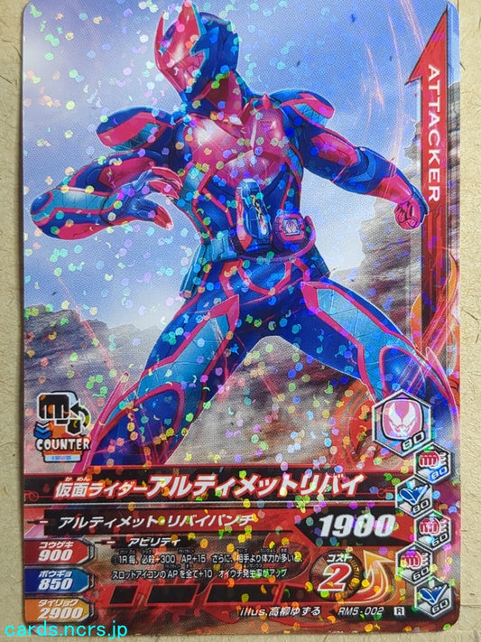 Ganbarizing Kamen Rider GAN/RM5-002R R Ultimate Revi Trading Card NM