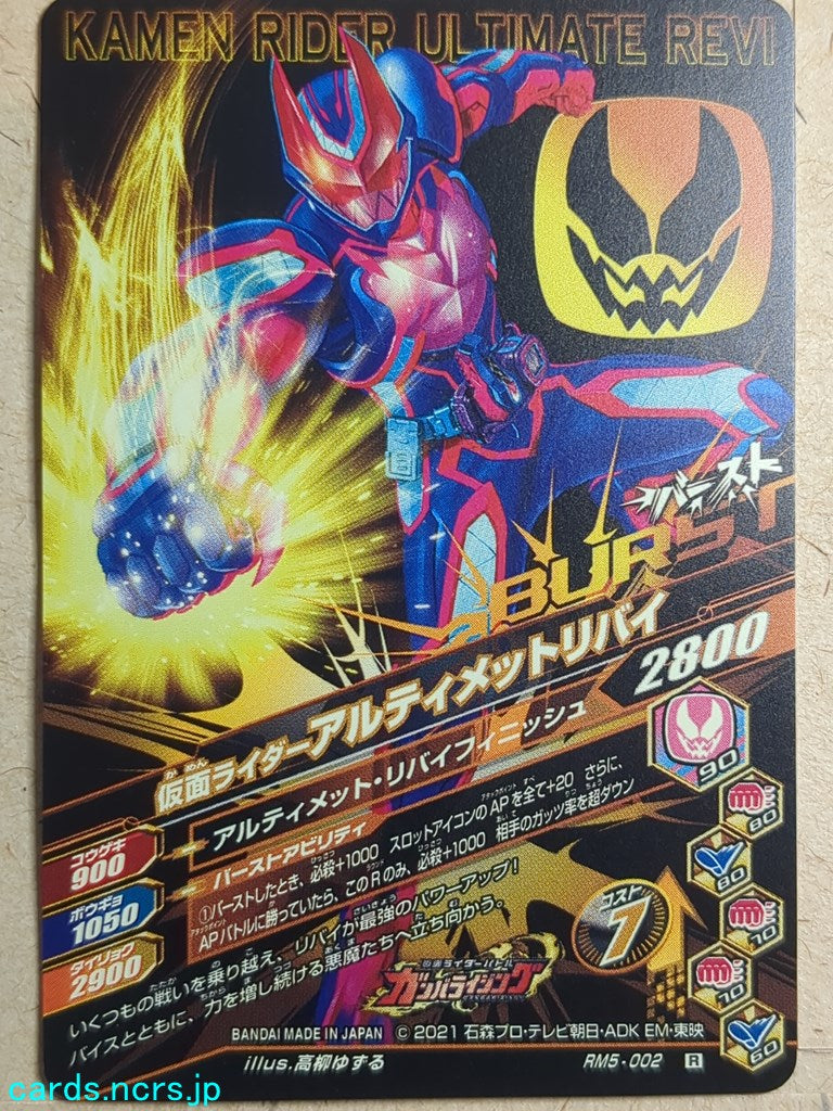 Ganbarizing Kamen Rider GAN/RM5-002R R Ultimate Revi Trading Card NM
