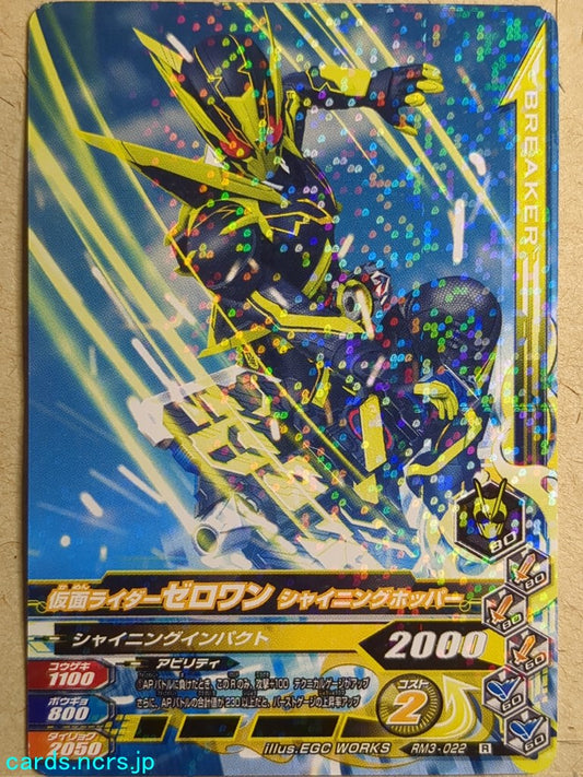 Ganbarizing Kamen Rider GAN/RM3-022R R Zero-One Trading Card NM