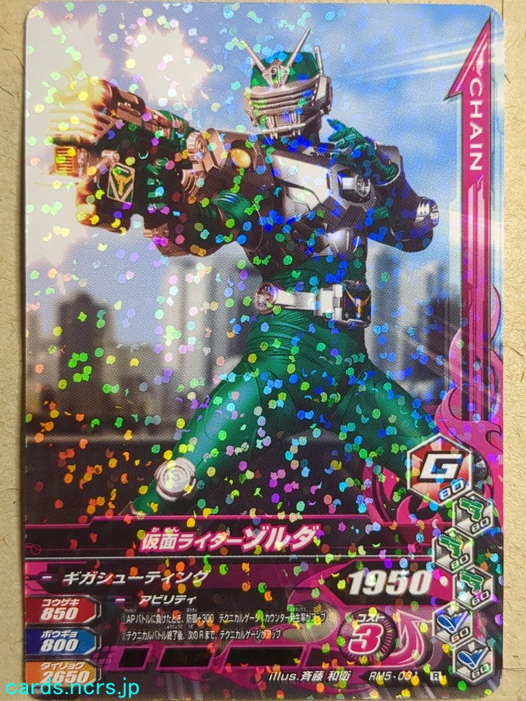 Ganbarizing Kamen Rider GAN/RM5-031R R Zolda Trading Card NM