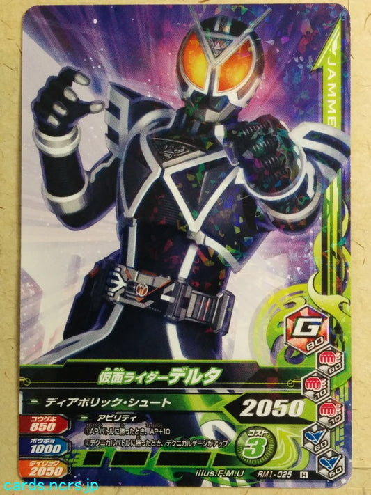 Ganbarizing Kamen Rider GAN/RM1-025R R Delta Trading Card NM