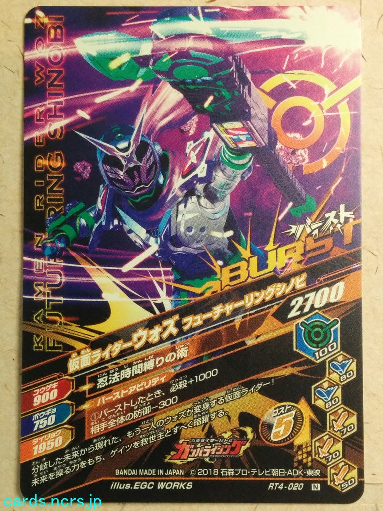 Ganbarizing Kamen Rider GAN/RT4-020N N Woz Trading Card NM