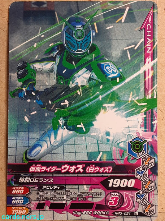 Ganbarizing Kamen Rider GAN/RM3-051N N Woz Trading Card NM