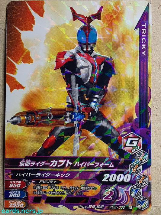 Ganbarizing Kamen Rider GAN/RM6-030R R Kabuto Trading Card NM