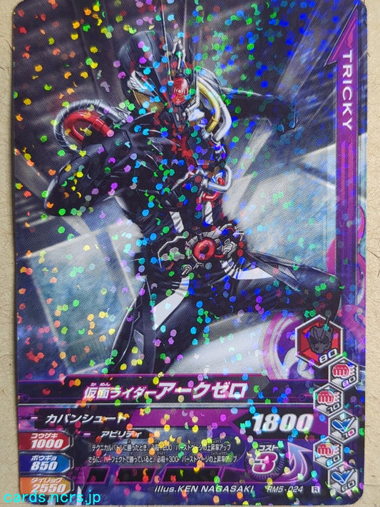 Ganbarizing Kamen Rider GAN/RM5-024R R Ark-Zero Trading Card NM