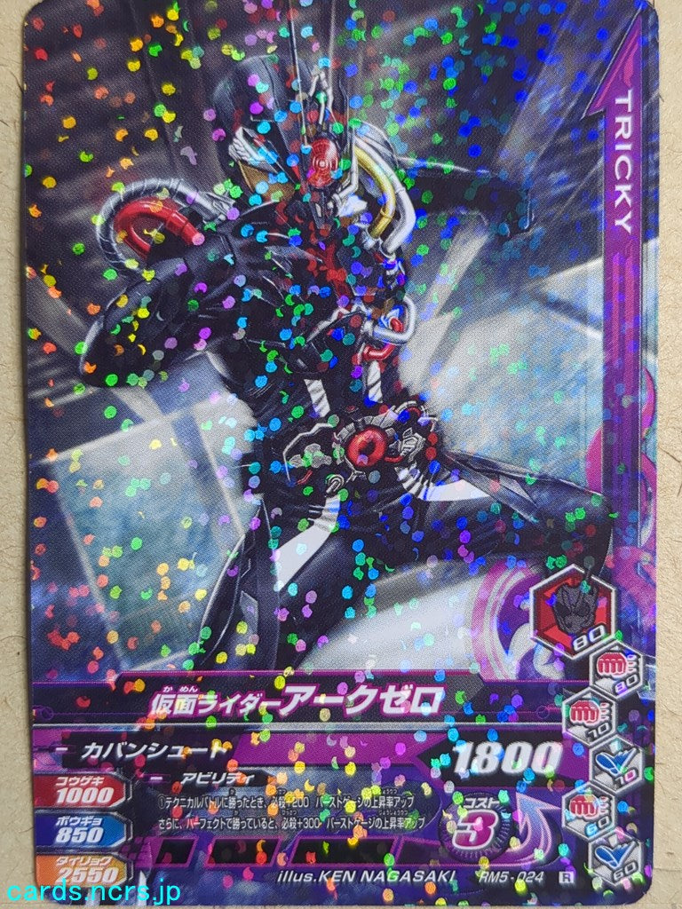 Ganbarizing Kamen Rider GAN/RM5-024R R Ark-Zero Trading Card NM