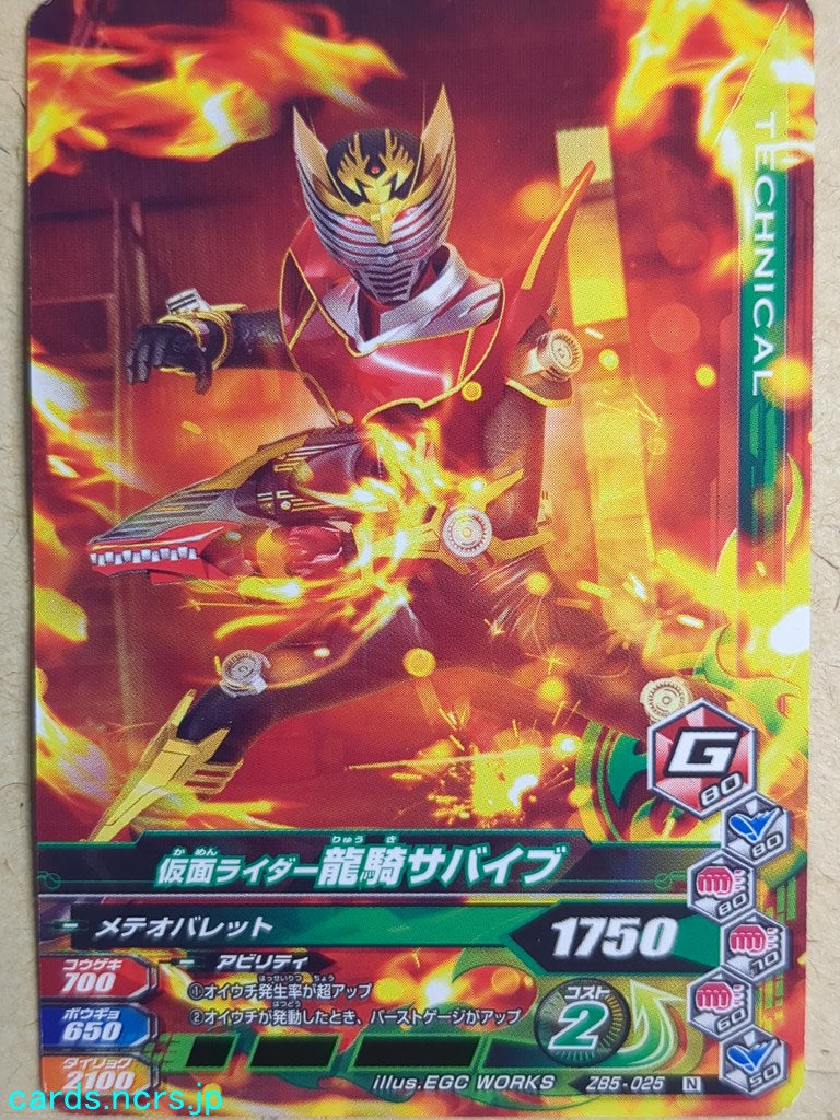Ganbarizing Kamen Rider GAN/ZB5-025N N Ryuki Survive Trading Card NM