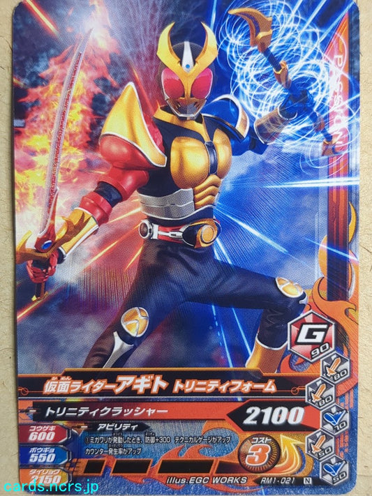 Ganbarizing Kamen Rider GAN/RM1-021N N Agito Trading Card NM